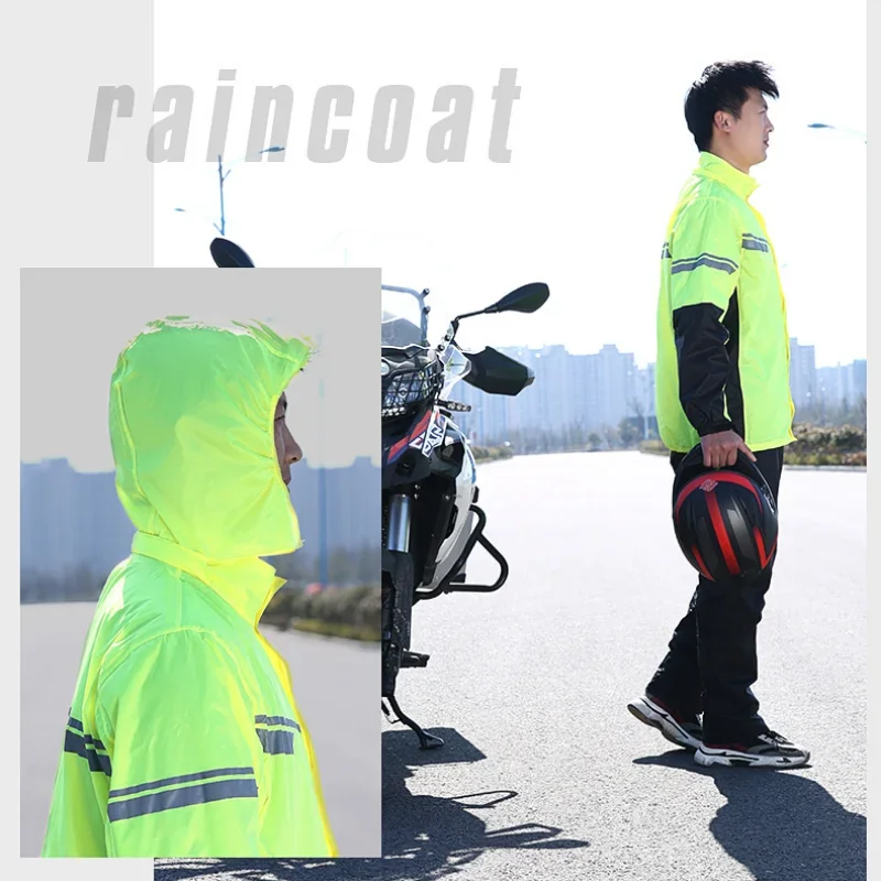 Motorcycle Split Raincoat Rain - مراجعة Motorcycle Rain Suit وسعره