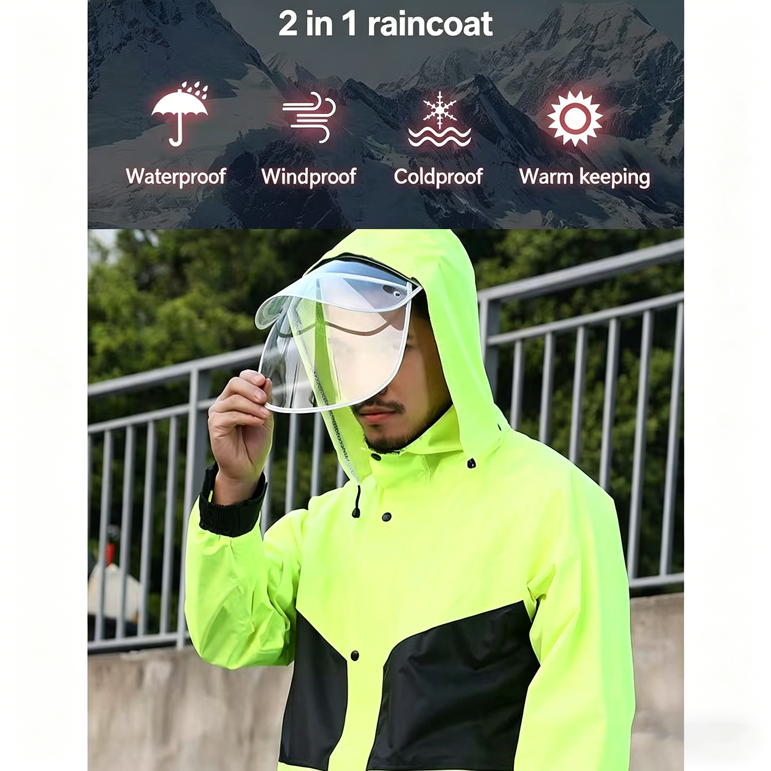 Motorcycle Raincoat Suits Men  - مراجعة Motorcycle Rain Suit وسعره