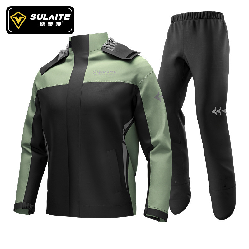 SULAITE Split Motorcycle Rain  - مراجعة Motorcycle Rain Suit وسعره