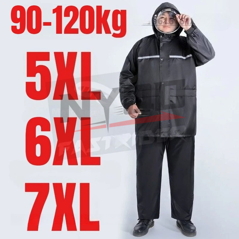 6XL 7XL 8XL Motorcycle Riding  - مراجعة Motorcycle Rain Suit وسعره