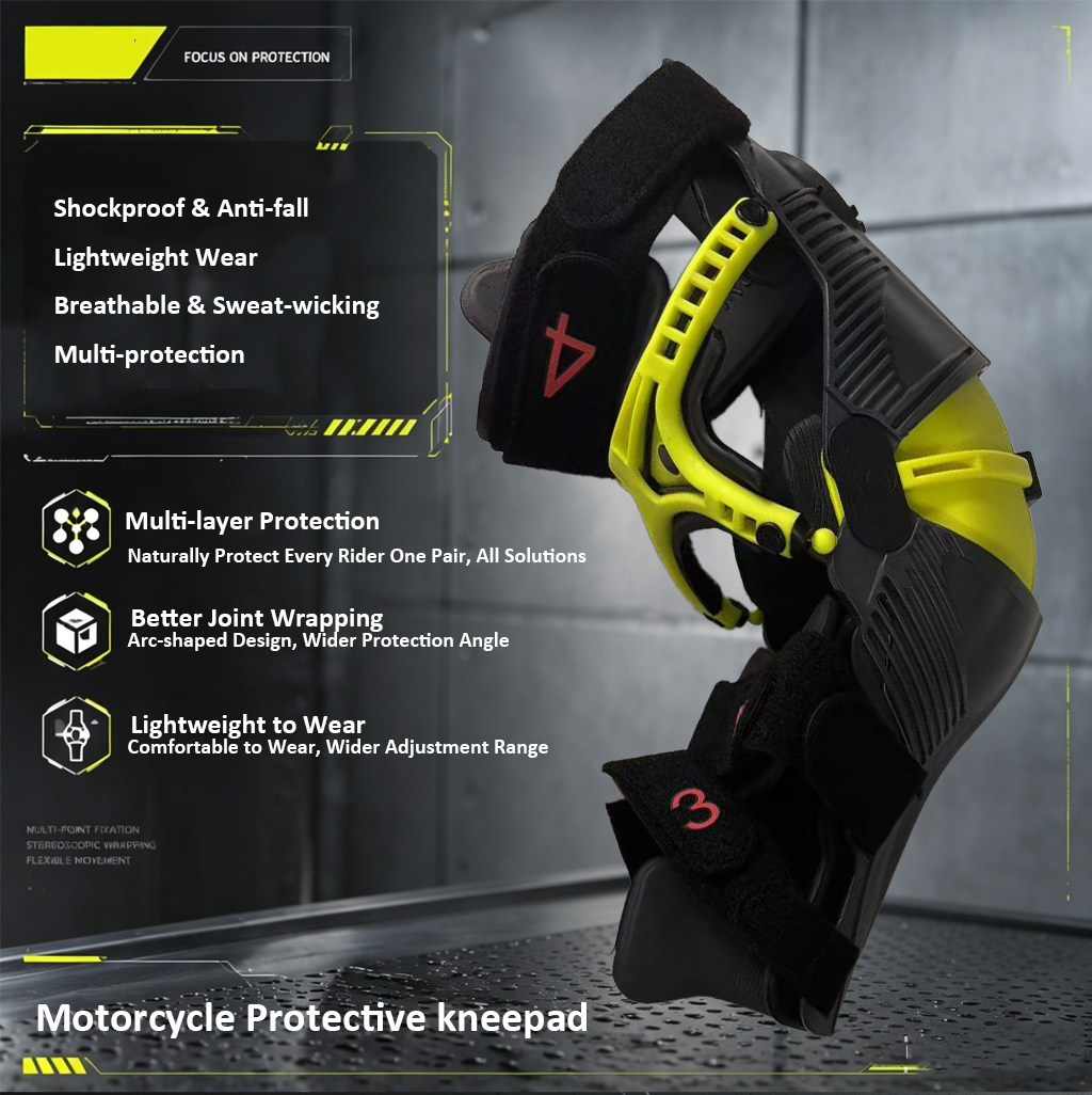 Adjustable Motocross Knee Guar - مراجعة Motorcycle Gear Slipping وسعره