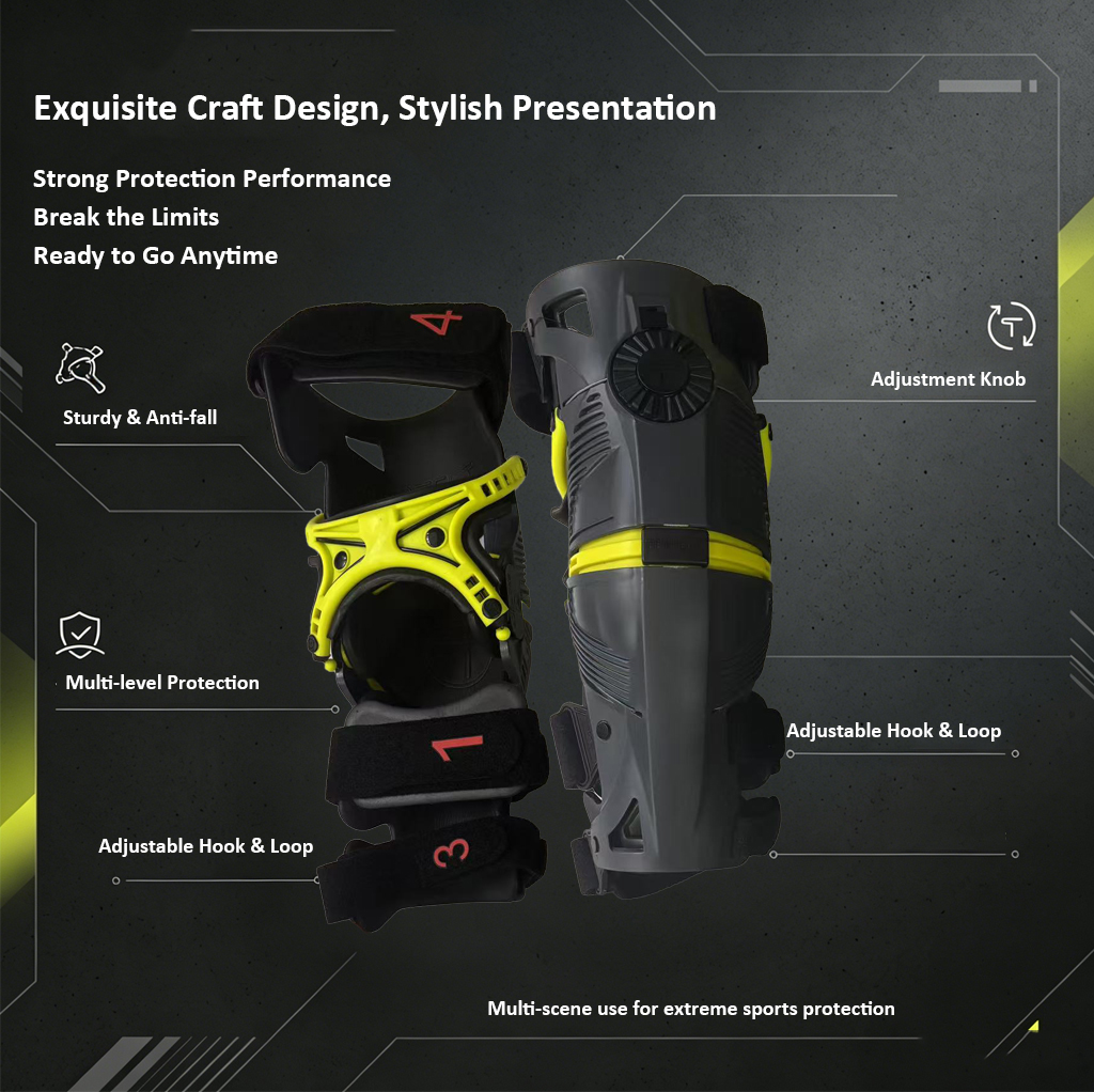 Adjustable Motocross Knee Guar - مراجعة Motorcycle Gear Slipping وسعره
