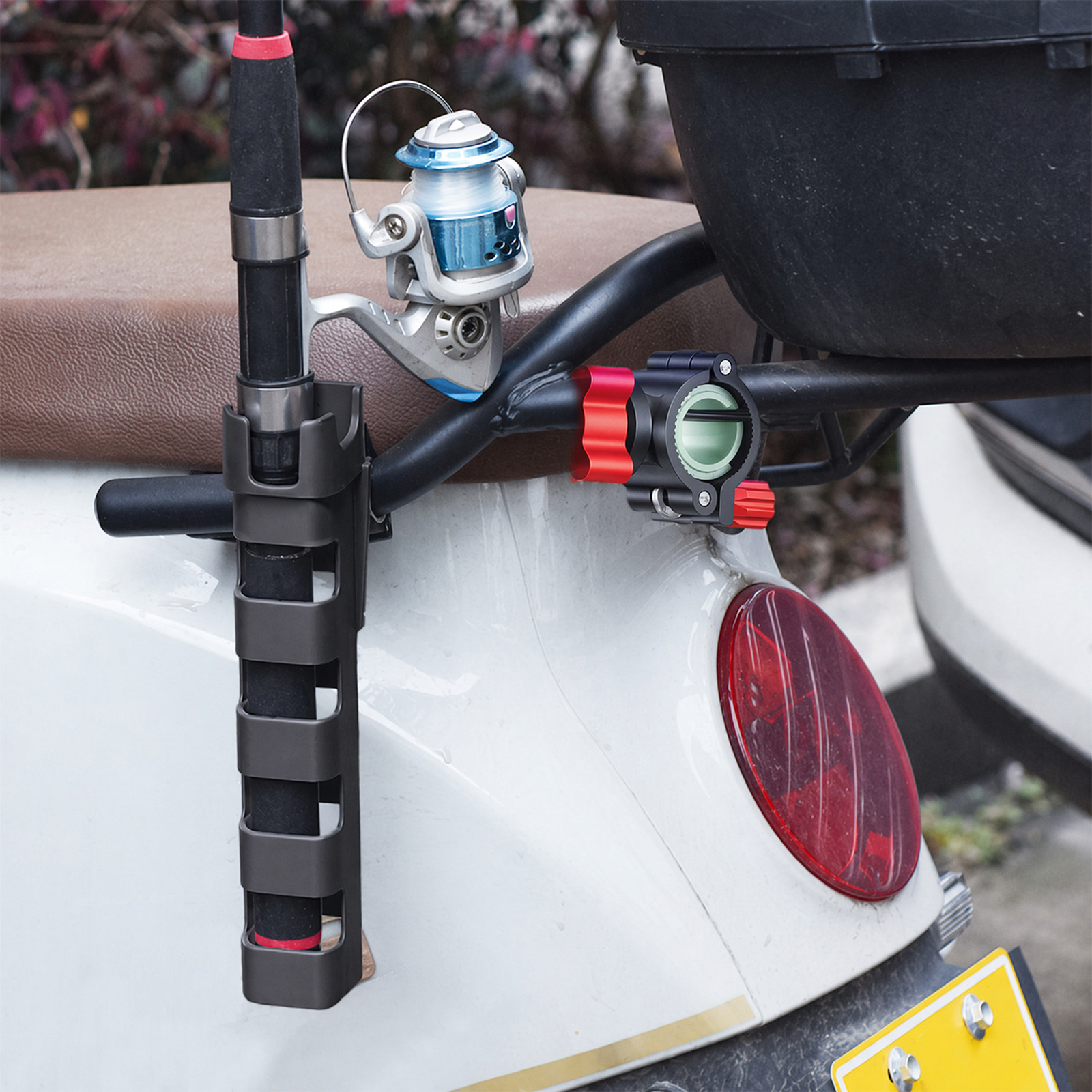 Motorcycle Fishing Rod Holder  - مراجعة Motorcycle Gear Holder وسعره