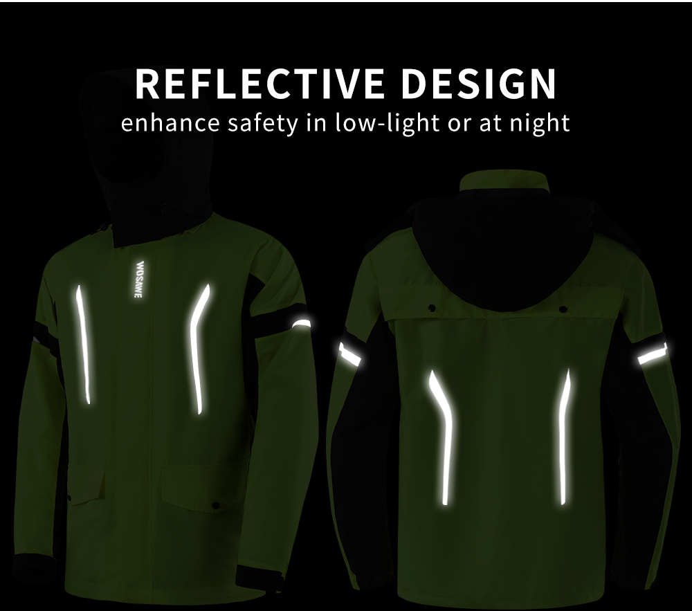 WOSAWE Motorcycle Raincoat Men - مراجعة Motorcycle Rain Suit وسعره