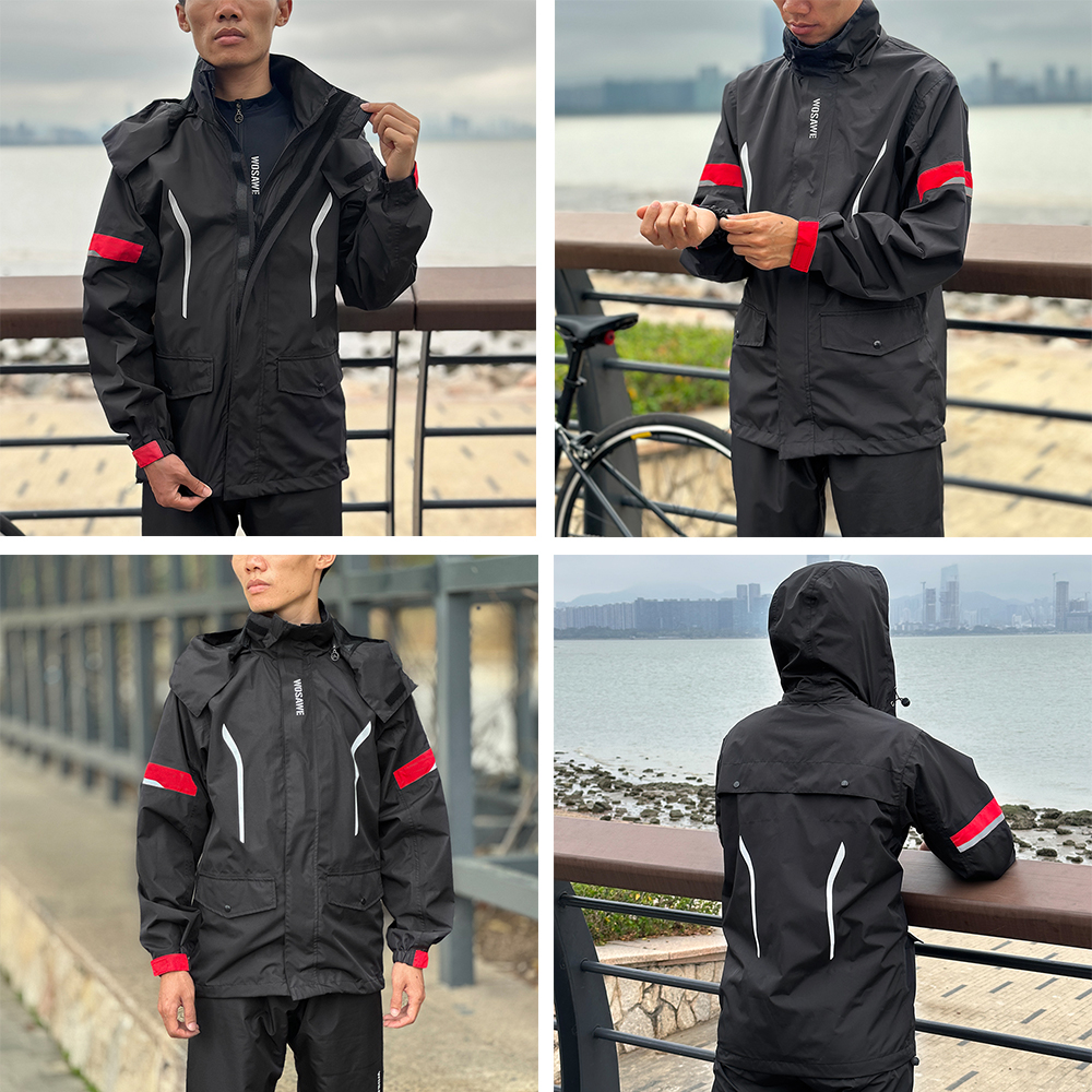 WOSAWE Motorcycle Raincoat Men - مراجعة Motorcycle Rain Suit وسعره