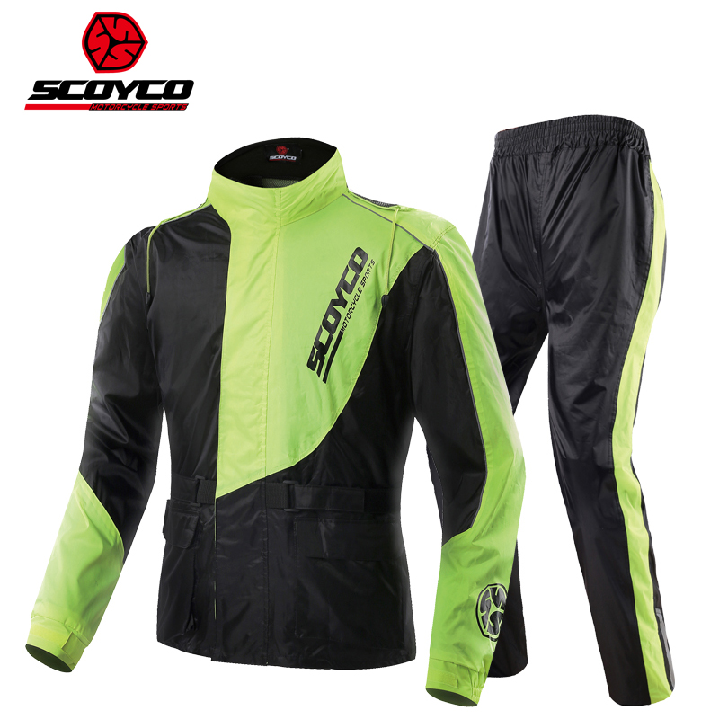 SCOYCO Motorcycle Riding Rainc - مراجعة Motorcycle Rain Suit وسعره