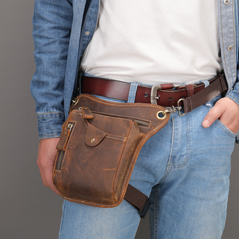 Vintage Men Waist Fanny Pack D - مراجعة Motorcycle Gear Backpack وسعره