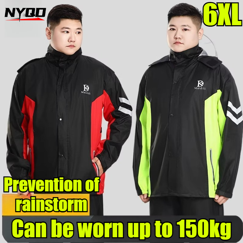 Unisex 6XL Motorcycle Raincoat - مراجعة Motorcycle Rain Suit وسعره