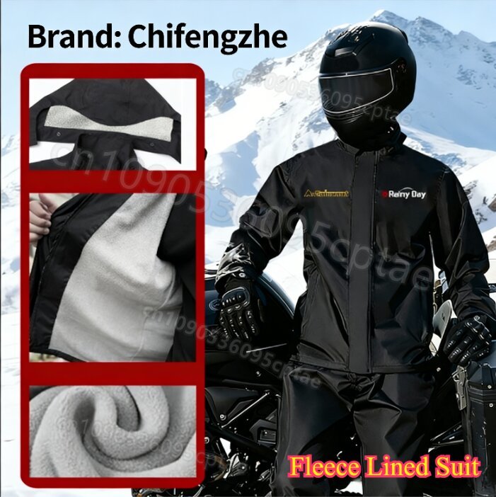 Waterproof Split Motorcycle Ra - مراجعة Motorcycle Rain Suit وسعره