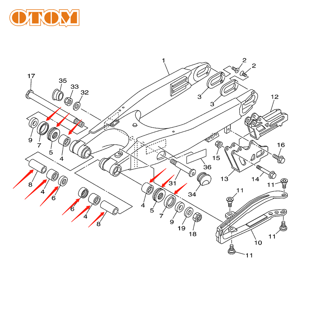 OTOM Motorcycle 2022 Swing Arm - مراجعة Motorcycle Gear Lever Rubber وسعره