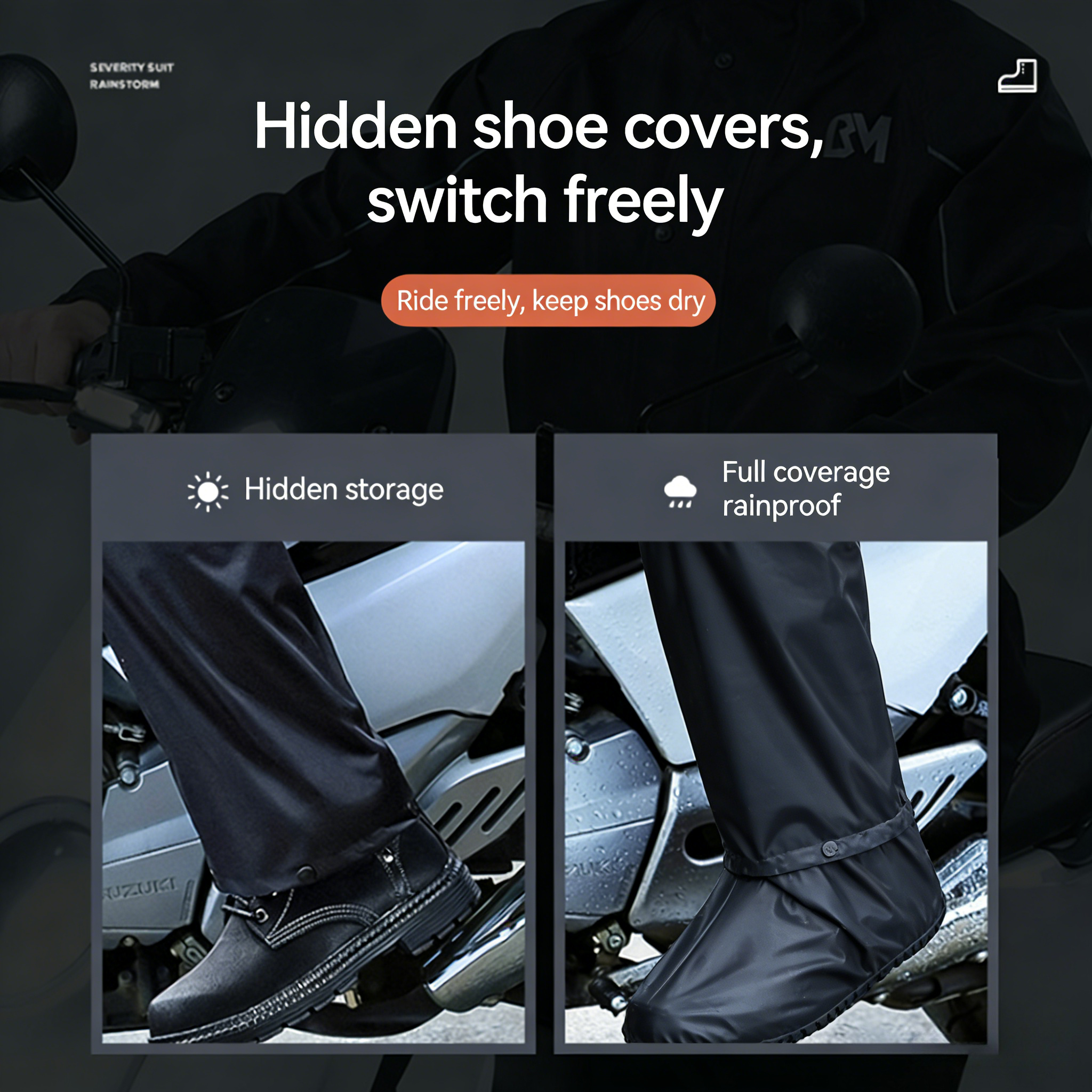 Rainproof motorcycle raincoat  - مراجعة Motorcycle Rain Suit وسعره