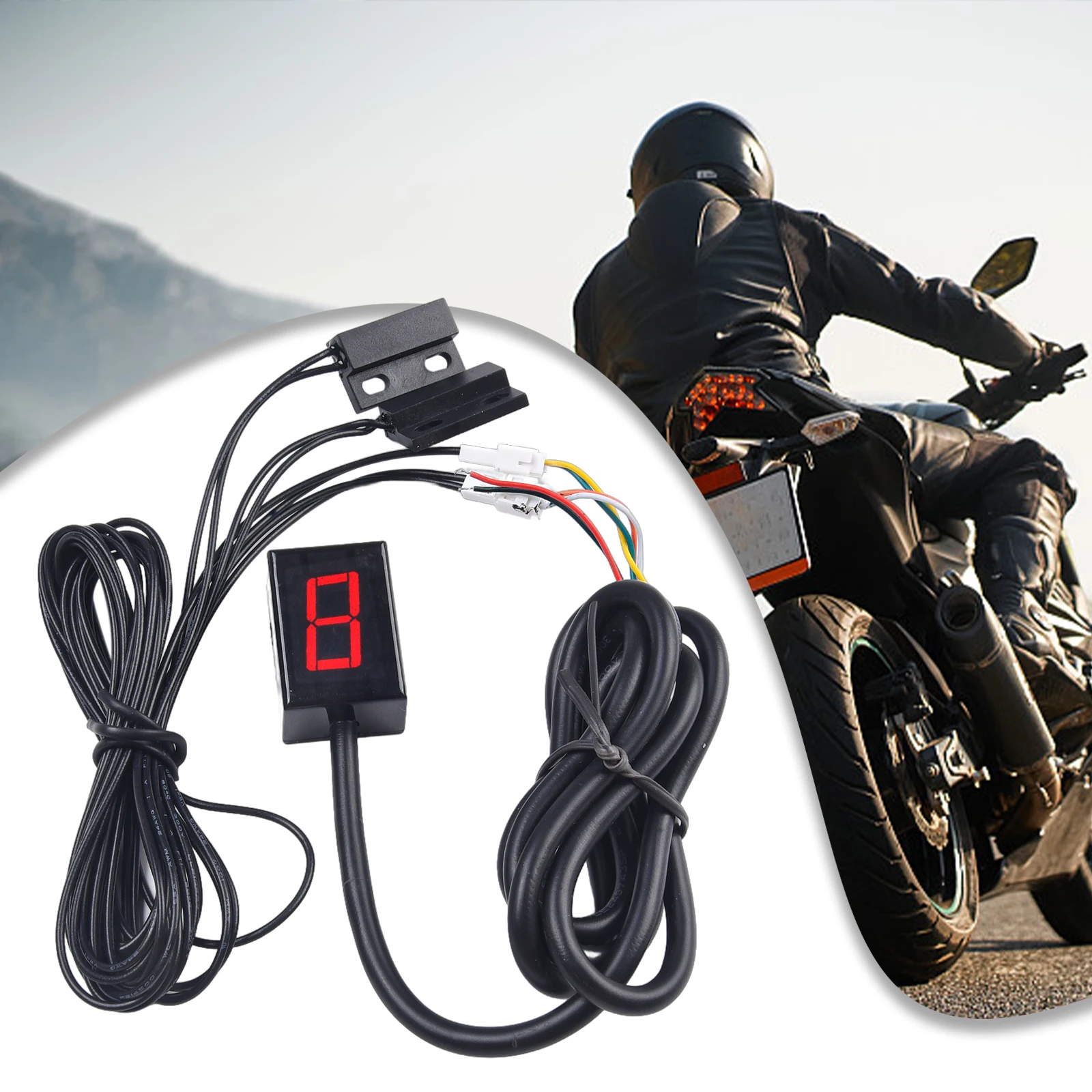 Motorcycle Bike Display Shift  - مراجعة Motorcycle Gear Indicator Install وسعره