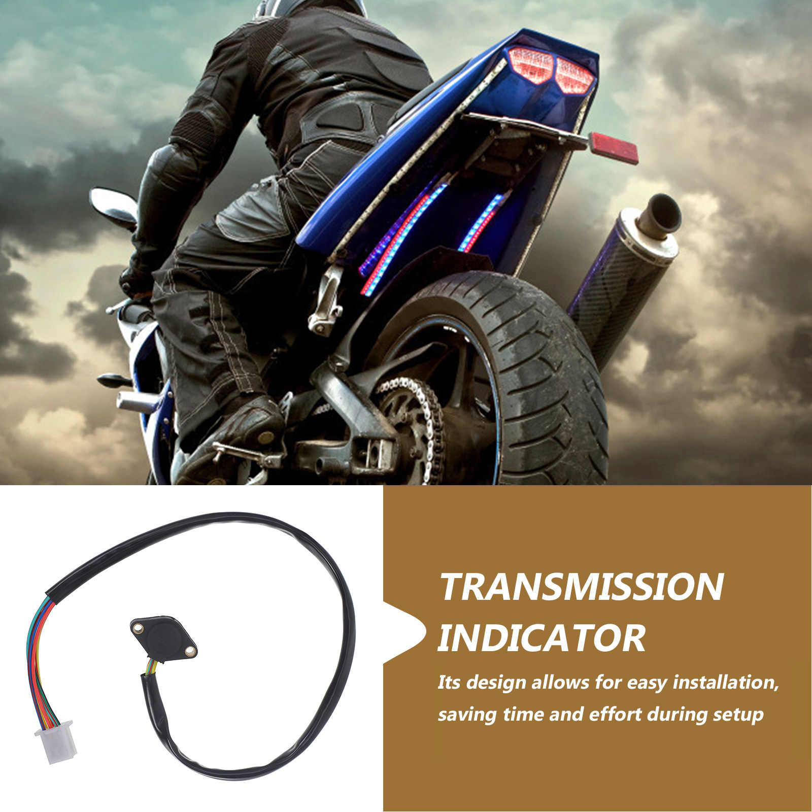 Gear Position Sensor Switch Pl - مراجعة Motorcycle Gear Indicator Install وسعره