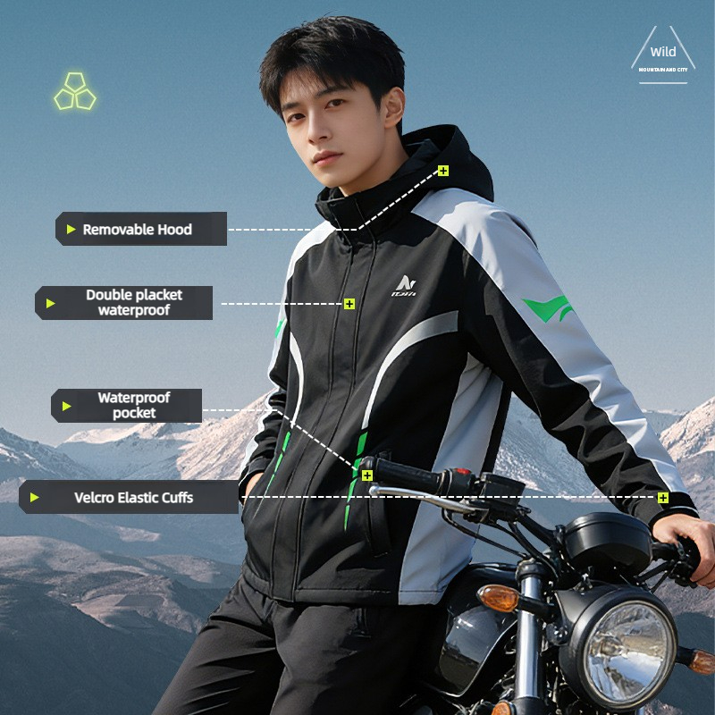 Motorcycle Rain Suit Men Water - مراجعة Motorcycle Rain Suit وسعره