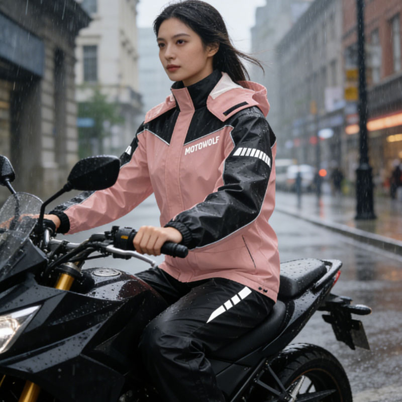 Split Motorcycle Raincoat Suit - مراجعة Motorcycle Rain Suit وسعره