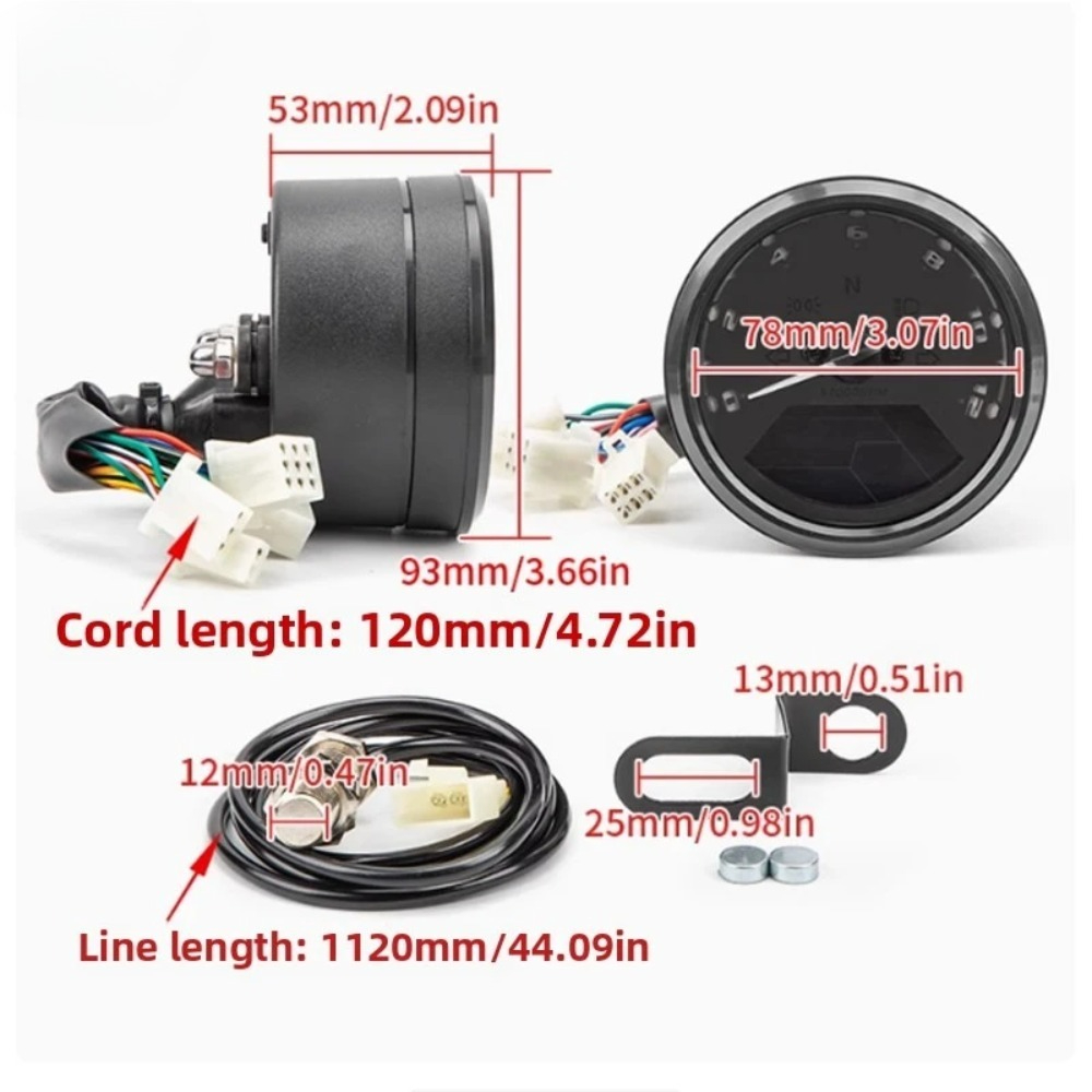 Universal Motorcycle Meter Spe - مراجعة Motorcycle Gear Yamaha وسعره
